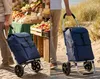Wózek na zakupy Travelnet 40L, składany, aluminiowa rama, Podgląd zdjęcia produktu 10