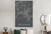 MuchoWow® Poster Stadtplan - Karte - Reutlingen - Blau - Produktbild-Vorschau 4
