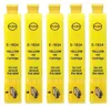 Five yellow ink cartridges lined up against a white background. Produktbild-Vorschau