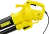A close-up, studio shot of a yellow and black electric leaf blower against a white background. Podgląd zdjęcia produktu