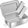 WELLGRO Edelstahl Dosen eckig - 550ml 850ml 1400ml 2400ml Produktbild-Vorschau 1