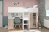 Parisot Hochbett Tom mit Schreibtisch, Schubkästen & Produktbild-Vorschau 11