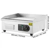 A commercial electric griddle with dimensions indicated by superimposed text. Anteprima dell’immagine prodotto