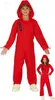 Two children wearing red hooded costumes, one adult-sized and one child-sized, are shown against a white background. Náhled obrázku produktu