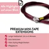 Mini pásky Premium prírodné vlasy #55/66 Svetlo hnedá Náhľad obrázku produktu 3