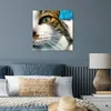 MuchoWow® Poster Katze - Pfote - Kopf 50x50 cm - Produktbild-Vorschau 4