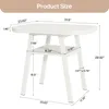 A diagram showing the dimensions of a white table. Produktbild-Vorschau