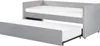 BELIANI Tagesbett Hellgrau Samtstoff 90x200 cm mit Produktbild-Vorschau 1