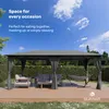 Blumfeldt Mondo Pavillon 3x6 – stalowa rama, z zasłonami, Podgląd zdjęcia produktu 2