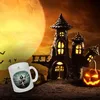 Kaffeetasse mit gruseligem Geisterhaus Motiv und Spruch - Produktbild-Vorschau 3