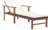 Lettino con cuscino in poly rattan acacia legno massiccio Anteprima dell’immagine prodotto 10