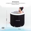 KUALITE® Bain de glace gonflable - Thermomètre et sac de Voir les images du produit 5