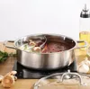 Shabu Hot Pot - Yin-Yang Topf - 304 Edelstahl - 32 cm - Produktbild-Vorschau 7