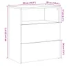 vidaXL Nočné stolíky 2 ks. Artisan dub 50x32x60 cm materiál Náhľad obrázku produktu 8
