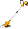 A yellow and black electric string trimmer is shown against a white background. Produktbild-Vorschau