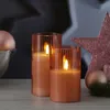 LED Kerze im Glas - Windlicht - Echtwachs - 3D Flamme - Produktbild-Vorschau 7