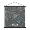 MuchoWow® Textilposter Karte - Essen - Blau - Stadtplan - Produktbild-Vorschau 1