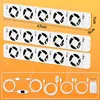 Set di 3 amplificatori di riscaldamento Ikodm, ventole per Anteprima dell’immagine prodotto 2