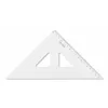 A transparent triangular ruler on a white background. Náhľad obrázku produktu