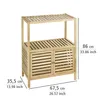 WENKO Regal Holz mit 2 Türen NORWAY Regalsystem Stand Produktbild-Vorschau 7