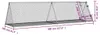 vidaXL Hasenstall Silbern 400x105x91 cm Verzinkter Stahl Produktbild-Vorschau 8