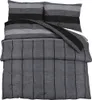 vidaXL Ensemble de literie gris foncé 200x220 cm coton Voir les images du produit 1
