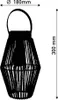 LED Solarleuchte, Laterne, Metall Textil, IP44, H 30 cm Produktbild-Vorschau 4