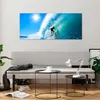 Bilder auf glas - Windsurfing strand ozean spaß - 120x50cm Produktbild-Vorschau 6