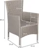 CASARIA® Gartenstühle 2er Set Polyrattan Stapelbar mit Produktbild-Vorschau 7