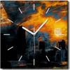 Coloray Uhr auf Leinwand 30x30 cm Wand Uhr Dekoration Produktbild-Vorschau 1