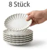 Set aus 8 Porzellantellern „Muschel“, 15 cm Voir les images du produit