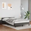 The Living Store Bettgestell mit Kopfteil Grau 120x190 cm Produktbild-Vorschau 4