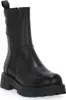 A black leather Chelsea boot with a thick sole is shown against a white background. Anteprima dell’immagine prodotto