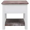 The Living Store Beistelltisch Braun 40x40x40 cm Paulownia Produktbild-Vorschau 3