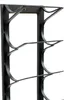 A close-up view of a black metal wine rack against a white background. Náhled obrázku produktu