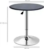 HOMCOM Table de Bar Table Bistro Mange-debout Chic Style Voir les images du produit 5