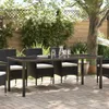 vidaXL Gartentisch Schwarz 200 x 80 x 73 cm Metall Produktbild-Vorschau 2