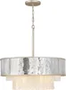 Hängelampe Ø 66 cm H: max. 386,2 cm in Creme-Gold Edelstahl Produktbild-Vorschau 1