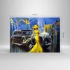 Bilder auf glas - frau retro stil - 70x50cm - Glasbilder - Produktbild-Vorschau 3