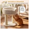 COSTWAY Katzenbaum in peluche, con tiragraffi, piattaforma Anteprima dell’immagine prodotto 4