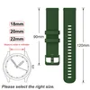 Dunkelgrün Silikon-Uhrenarmbänder, Schnellverschluss, Produktbild-Vorschau 3