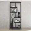 sweeek - Asymmetrisches Bücherregal aus schwarzem Metall Produktbild-Vorschau 3