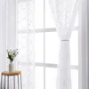 2 Stück Vorhänge Weiß Bestickt Rankenmuster Voile Vorhang Produktbild-Vorschau 7
