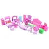 22-teiliges Puppenhaus-Spielset, Plastikmöbel, Produktbild-Vorschau 4