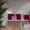 Dachschrägenschrank-Set Vicco Rion Rot Hochglanz 2er Set, Produktbild-Vorschau 7