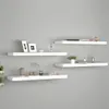 Półki Ścienne, 4 Szt, Białe, 80X23,5X3,8 Cm, Mdf Lumarko! Podgląd zdjęcia produktu 22
