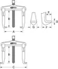 KS Tools 620.0105, Abzieher mit Gleitbacken, Stahl, Silber, Produktbild-Vorschau 3