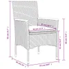 5-tlg. Garten-Essgruppe mit Kissen Schwarz Poly Rattan und Produktbild-Vorschau 8