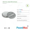 10x CR2450 PoundMax Knopfbatterie CR2450 Lithium 3 Volt 850 Produktbild-Vorschau 3