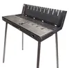 GOROCH Klappbarer Mangal Grill Stahl 2 mm für 10 Spieße - Produktbild-Vorschau 2